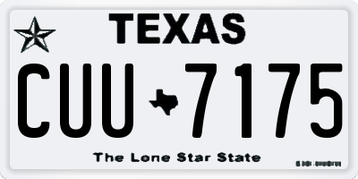 TX license plate CUU7175