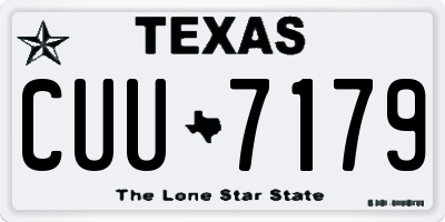 TX license plate CUU7179