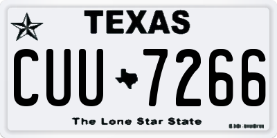 TX license plate CUU7266