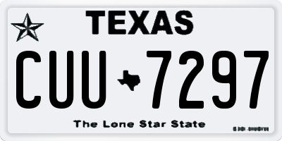 TX license plate CUU7297
