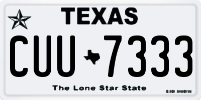 TX license plate CUU7333