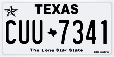 TX license plate CUU7341