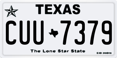 TX license plate CUU7379