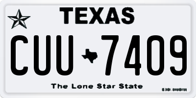 TX license plate CUU7409