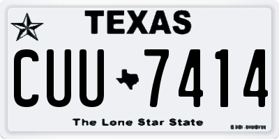 TX license plate CUU7414