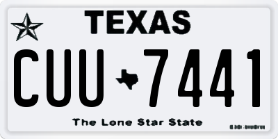 TX license plate CUU7441