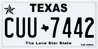 TX license plate CUU7442