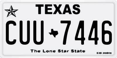 TX license plate CUU7446