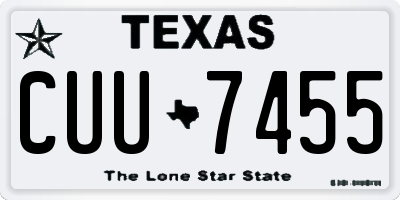 TX license plate CUU7455