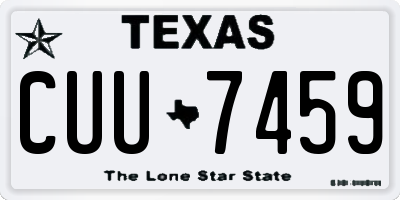 TX license plate CUU7459
