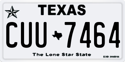 TX license plate CUU7464