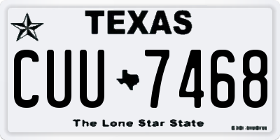 TX license plate CUU7468