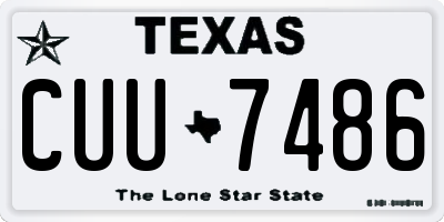 TX license plate CUU7486