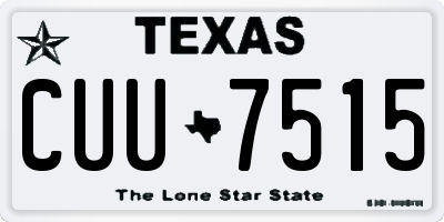 TX license plate CUU7515