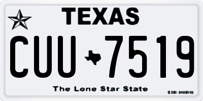 TX license plate CUU7519