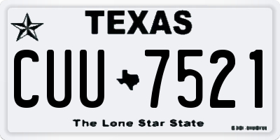 TX license plate CUU7521