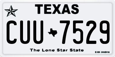 TX license plate CUU7529