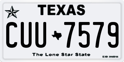 TX license plate CUU7579