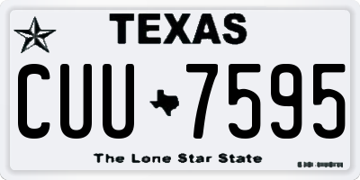 TX license plate CUU7595