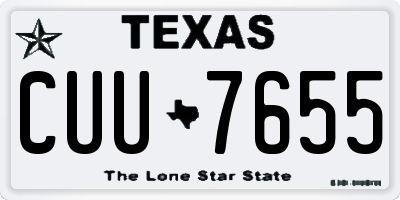 TX license plate CUU7655