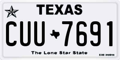 TX license plate CUU7691