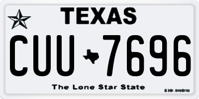 TX license plate CUU7696