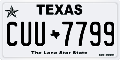 TX license plate CUU7799