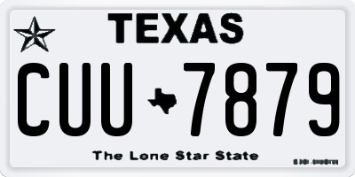 TX license plate CUU7879