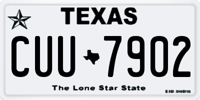 TX license plate CUU7902