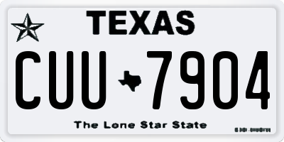 TX license plate CUU7904