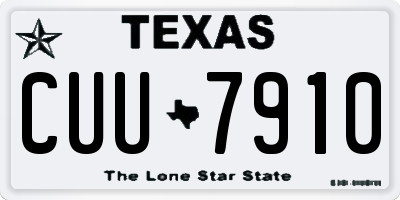 TX license plate CUU7910