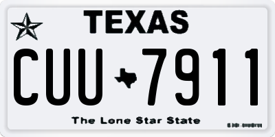 TX license plate CUU7911