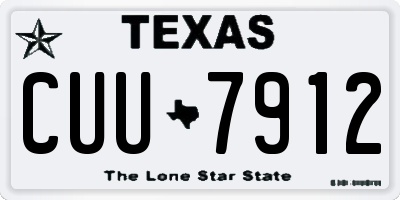 TX license plate CUU7912