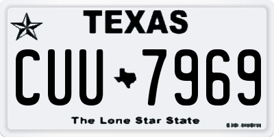TX license plate CUU7969