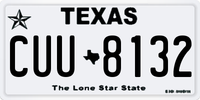 TX license plate CUU8132