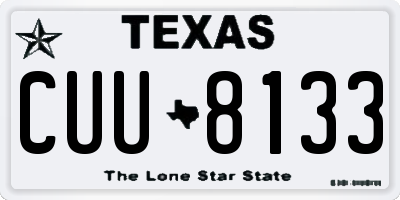TX license plate CUU8133