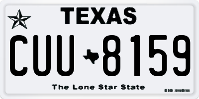 TX license plate CUU8159