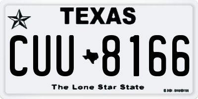 TX license plate CUU8166