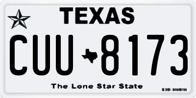 TX license plate CUU8173