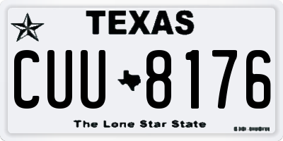 TX license plate CUU8176