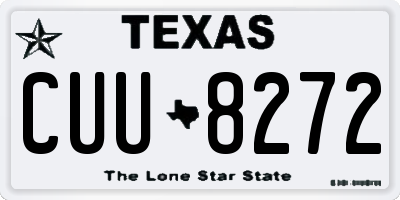 TX license plate CUU8272