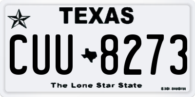 TX license plate CUU8273