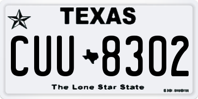 TX license plate CUU8302