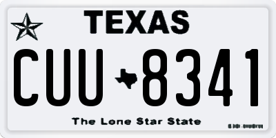 TX license plate CUU8341