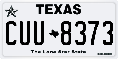 TX license plate CUU8373
