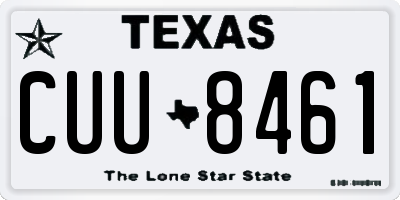 TX license plate CUU8461