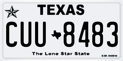TX license plate CUU8483