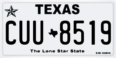 TX license plate CUU8519