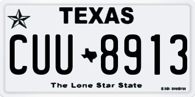 TX license plate CUU8913