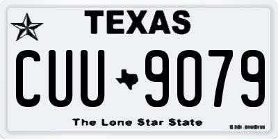 TX license plate CUU9079